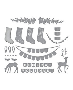 Spellbinders Mantle Decorations Etched Dies (S4-1398) Spellbinders Mantle Decorations Etched Dies (S4-1398)