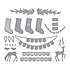 Mantle Decorations Etched Dies (S4-1398) Mantle Decorations Etched Dies (S4-1398)