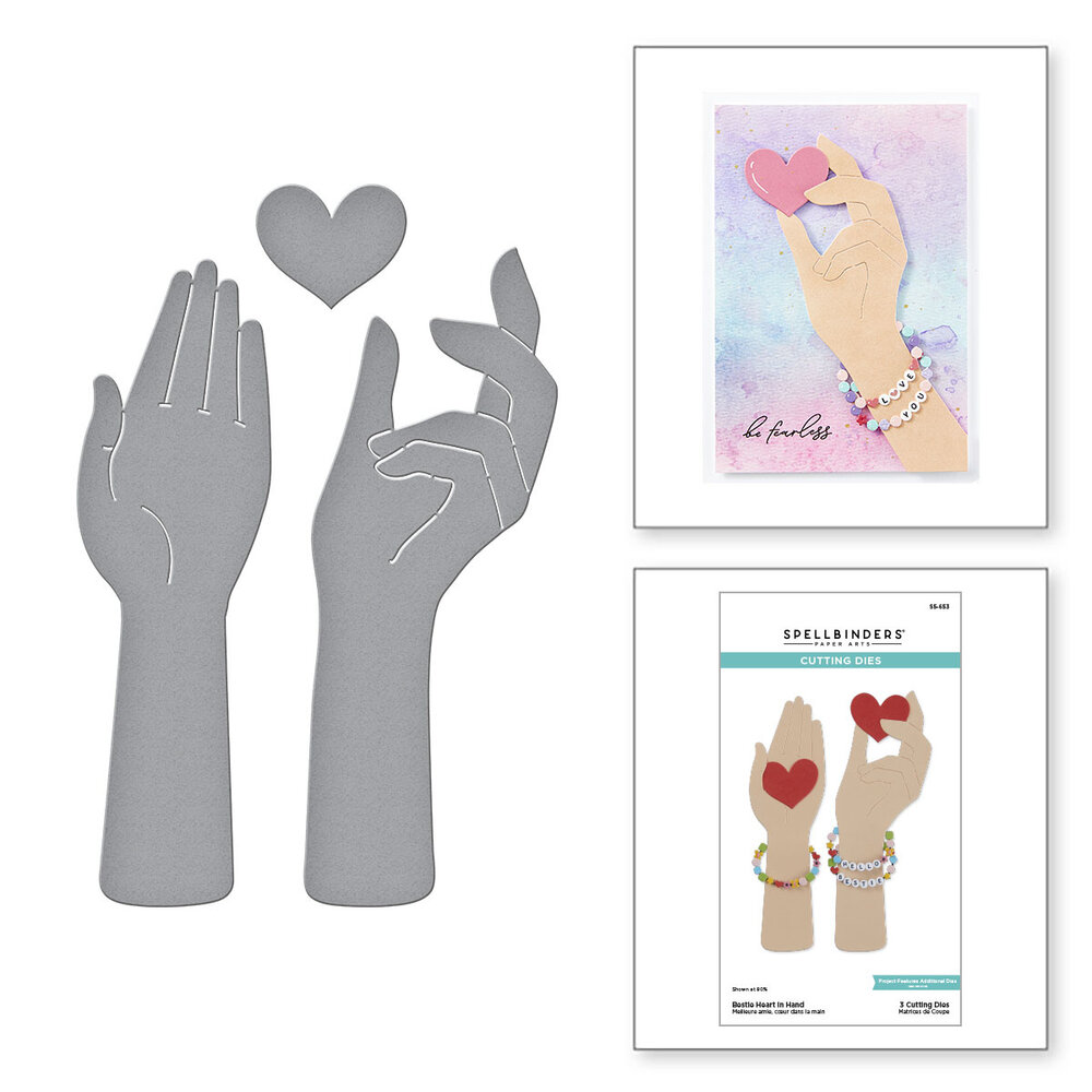 Spellbinders Bestie Heart in Hand Etched Dies (S5-653) (DISCONTINUED) Spellbinders Bestie Heart in Hand Etched Dies (S5-653) (DISCONTINUED)