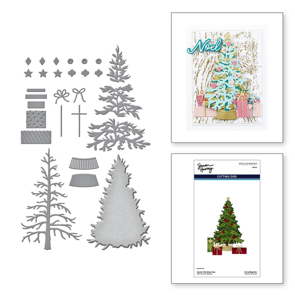 Spellbinders Classic Christmas Tree Etched Dies (S5-665) Spellbinders Classic Christmas Tree Etched Dies (S5-665)
