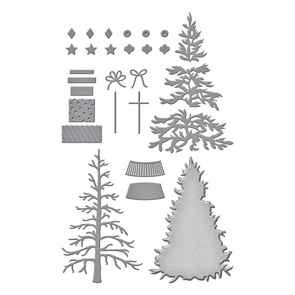 Spellbinders Classic Christmas Tree Etched Dies (S5-665) Spellbinders Classic Christmas Tree Etched Dies (S5-665)