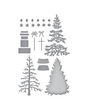 Spellbinders Classic Christmas Tree Etched Dies (S5-665) Spellbinders Classic Christmas Tree Etched Dies (S5-665)