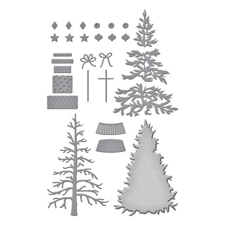 Spellbinders Classic Christmas Tree Etched Dies (S5-665) Spellbinders Classic Christmas Tree Etched Dies (S5-665)