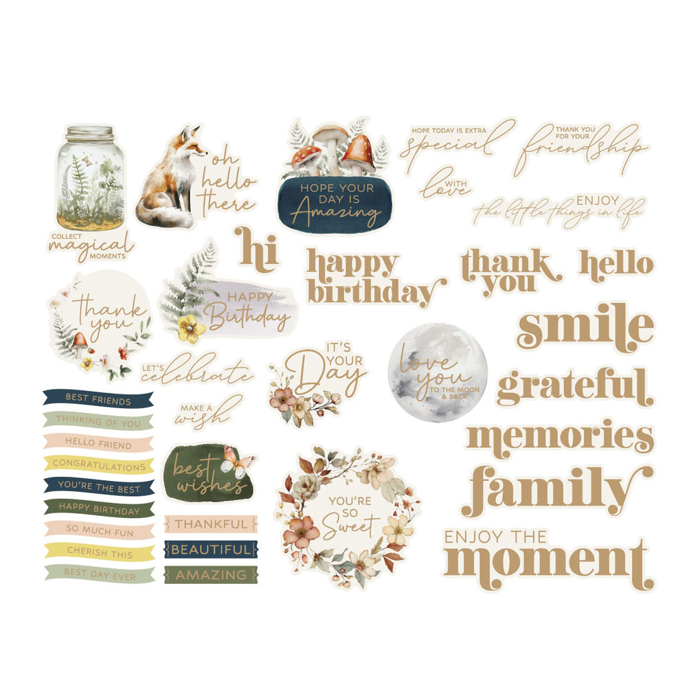 Spellbinders Woodland Tales Die Cut Sentiments (SCS-360) (DISCONTINUED) Spellbinders Woodland Tales Die Cut Sentiments (SCS-360) (DISCONTINUED)