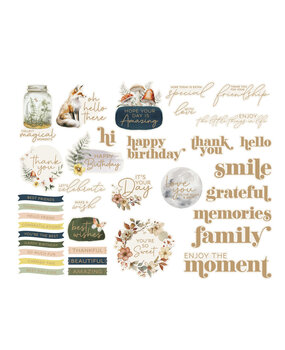 Spellbinders Woodland Tales Die Cut Sentiments (SCS-360) (DISCONTINUED)