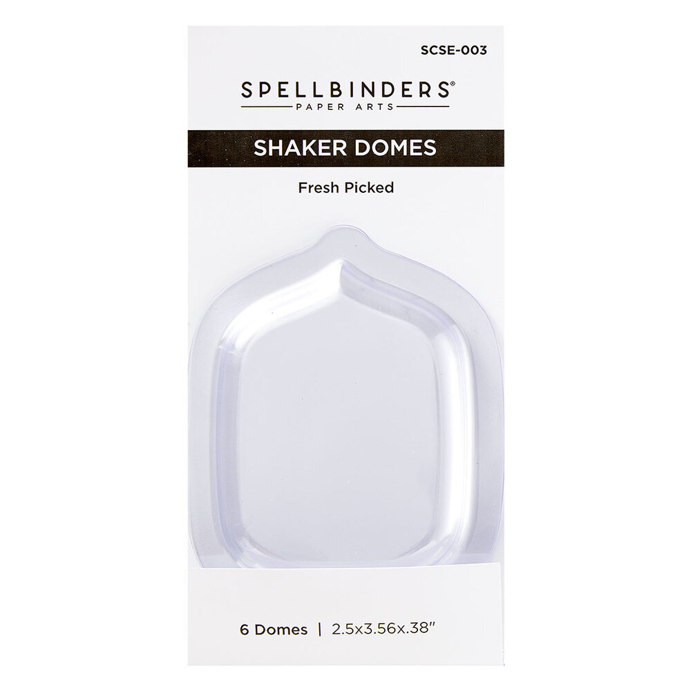 Spellbinders Fresh Picked Shaker Domes (6pcs) (SCSE-003) (DISCONTINUED) Spellbinders Fresh Picked Shaker Domes (6pcs) (SCSE-003) (DISCONTINUED)
