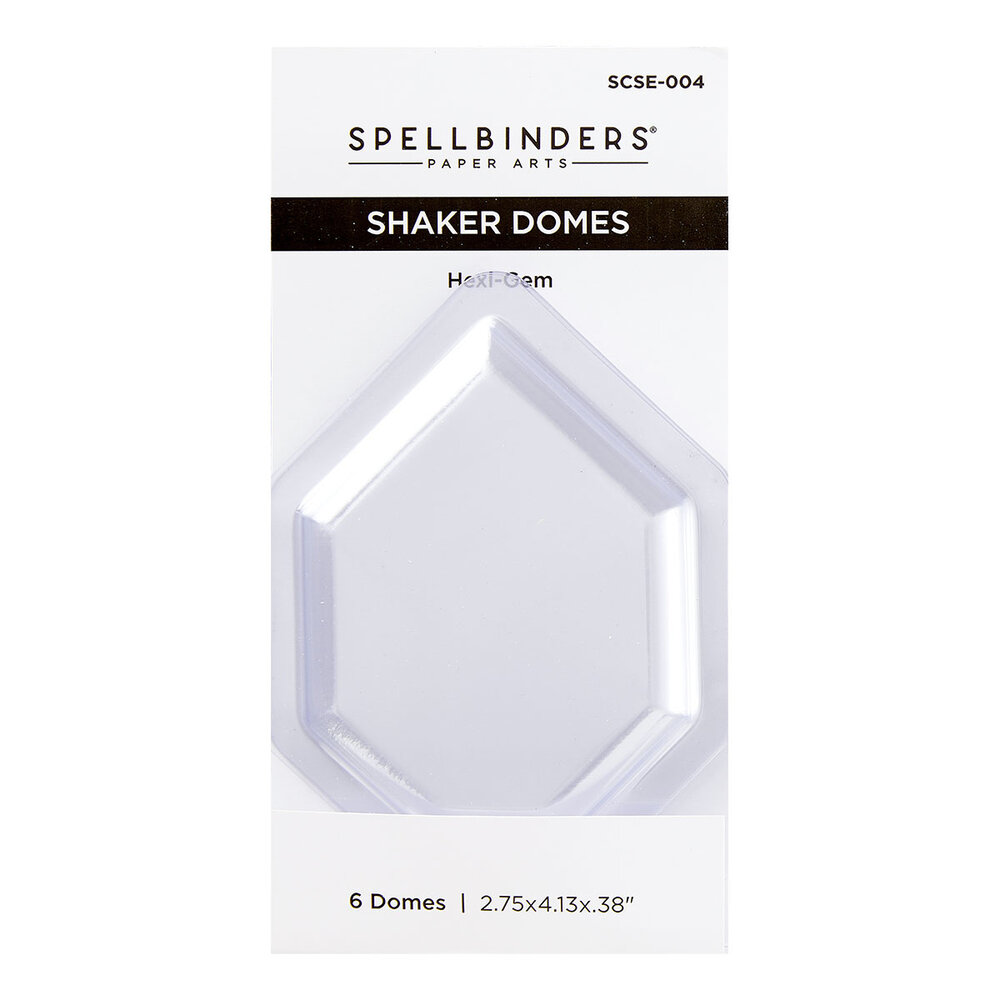 Spellbinders Hexi-Gem Shaker Domes (6pcs) (SCSE-004) Spellbinders Hexi-Gem Shaker Domes (6pcs) (SCSE-004)