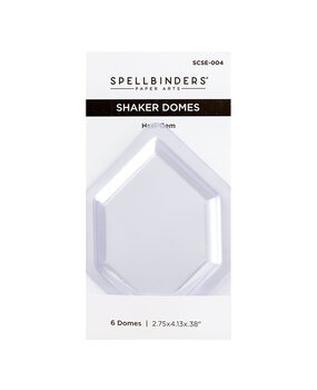 Spellbinders Hexi-Gem Shaker Domes (6pcs) (SCSE-004) (DISCONTINUED)