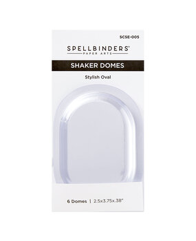 Spellbinders Stylish Oval Shaker Domes (6pcs) (SCSE-005)
