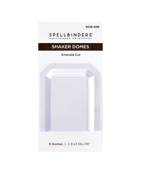 Spellbinders Emerald Cut Shaker Domes (6pcs) (SCSE-006)