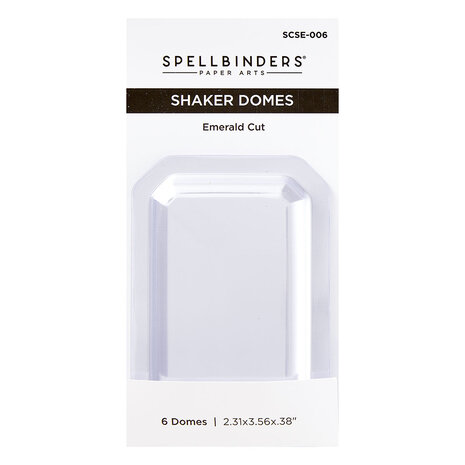 Spellbinders Emerald Cut Shaker Domes (6pcs) (SCSE-006) (DISCONTINUED) Spellbinders Emerald Cut Shaker Domes (6pcs) (SCSE-006) (DISCONTINUED)
