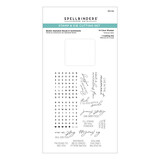 Spellbinders Bestie Alphabet Beads & Sentiments Clear Stamp & Die Set (SDS-194) (DISCONTINUED)