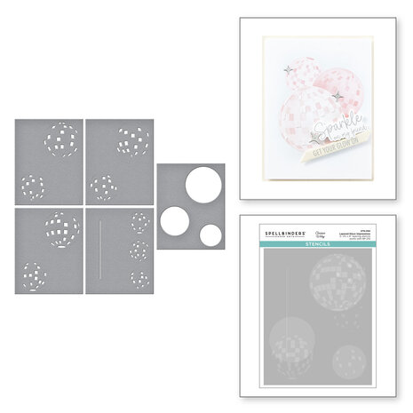 Spellbinders Layered Disco Impressions Stencils (STN-094) Spellbinders Layered Disco Impressions Stencils (STN-094)