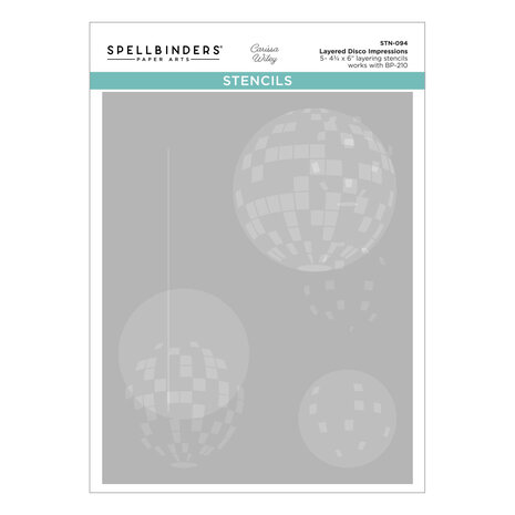 Spellbinders Layered Disco Impressions Stencils (STN-094) Spellbinders Layered Disco Impressions Stencils (STN-094)