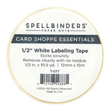 Spellbinders White Labeling Tape 1/2 Inch (T-077)