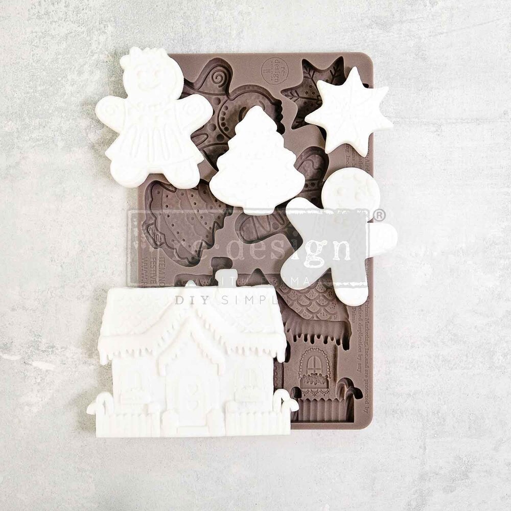 Re-Design with Prima Decor Moulds® - Festive Gingerbread Treats (670351)