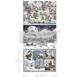 Re-Design with Prima A3 Decoupage Fiber Pack - Snowfall Splendor (671488)