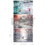 Re-Design with Prima A3 Decoupage Fiber Pack - Dashing Through the Pines (671532)