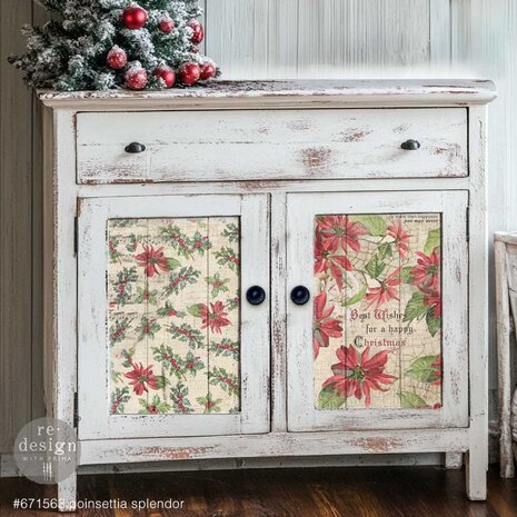 Re-Design with Prima A3 Decoupage Fiber Pack - Poinsettias (671563) Re-Design with Prima A3 Decoupage Fiber Pack - Poinsettias (671563)