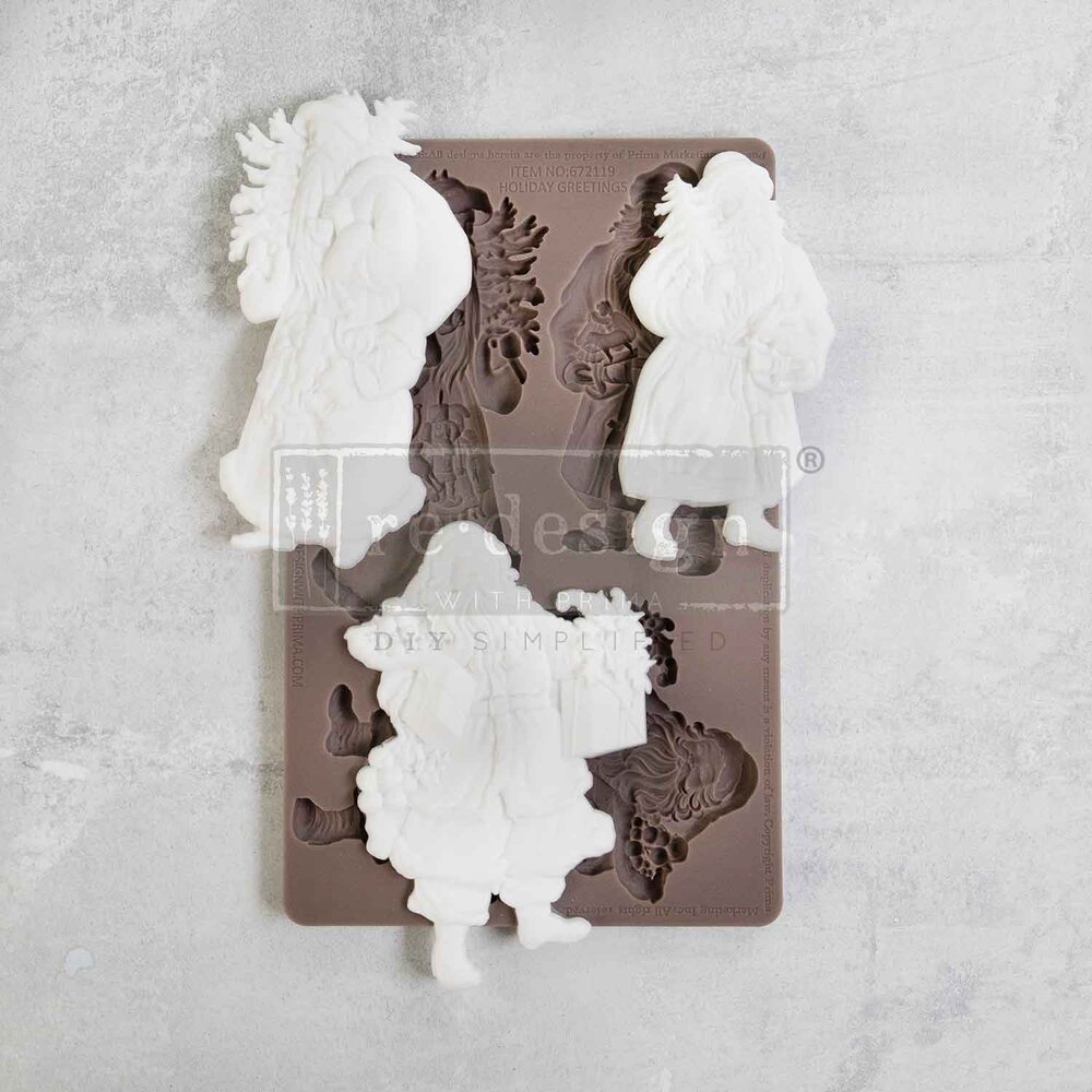 Re-Design with Prima Decor Moulds® - Holiday Greetings (672119)