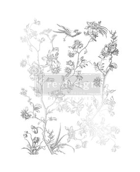 Re-Design with Prima Decor Foil Transfers® Kacha - Silver Bird (672225)