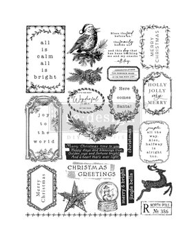 Re-Design with Prima Decor Clear Stamp - Holly Jolly (673833)