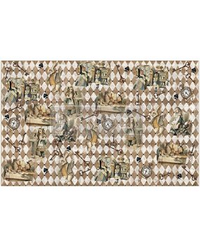 Re-Design with Prima Decoupage Decor Tissue Paper - Mad Hatter's Muse (674441)