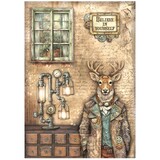 Stamperia Alterego A4 Rice Paper Deer (6pcs) (DFSA4958)