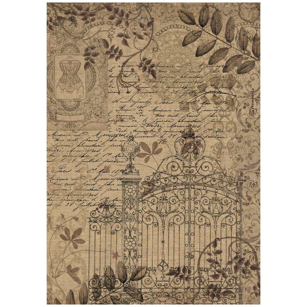 Stamperia Old Lace A4 Rice Paper Gate (6pcs) (DFSA4964)