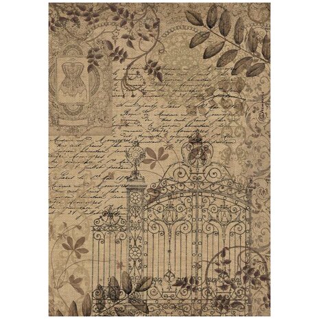 Stamperia Old Lace A4 Rice Paper Gate (6pcs) (DFSA4964)