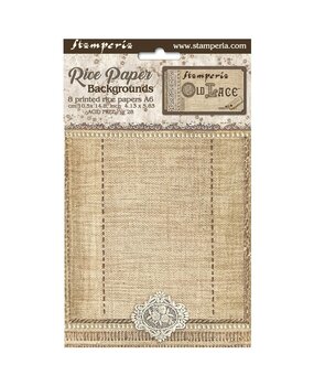 Stamperia Old Lace A6 Rice Paper Backgrounds (8pcs) (DFSAK6032)