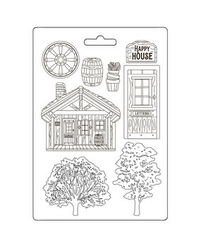 Stamperia Alterego Soft Mould A5 Cottage (K3PTA5666)