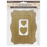 Stamperia Alterego MDF Crafty Shapes Blanks Frames and Hearts (KLSM26)