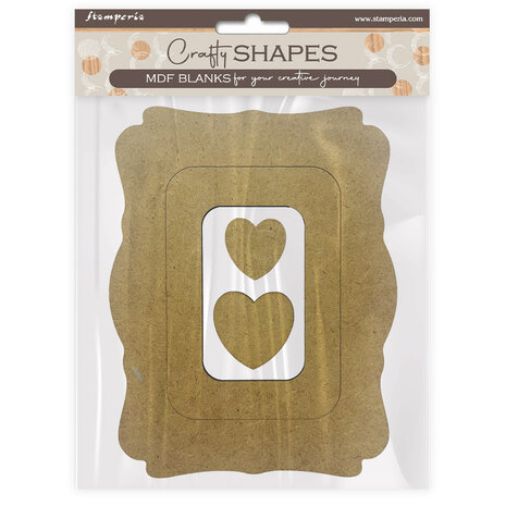 Stamperia Alterego MDF Crafty Shapes Blanks Frames and Hearts (KLSM26)