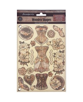 Stamperia Old Lace Colored Wooden Shape A5 (KLSP174) (DISCONTINUED)