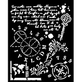 Stamperia Alterego Thick Stencil 20x25cm Key, Numbers  (KSTD171)