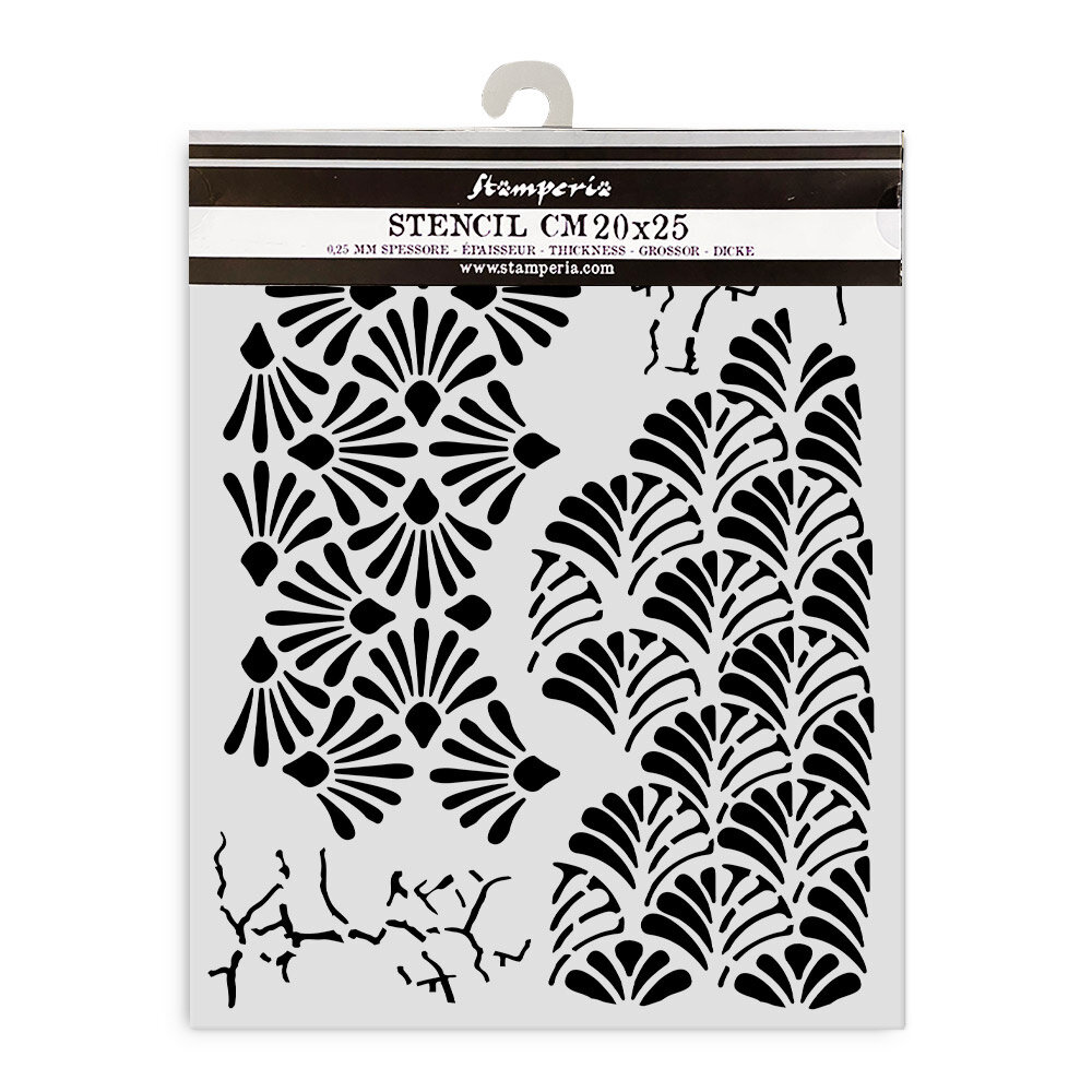 Stamperia Alterego Thick Stencil 20x25cm Mixed Patterns (KSTD172) Stamperia Alterego Thick Stencil 20x25cm Mixed Patterns (KSTD172)