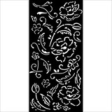 Stamperia Old Lace Thick Stencil 12x25cm Flowers (KSTDL105)