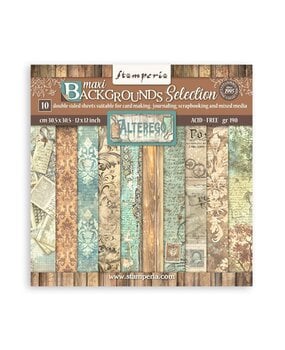 Stamperia Alterego 12x12 Inch Paper Pack Maxi Backgrounds Selection (SBBL162)