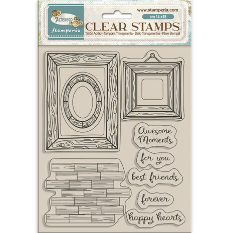 Stamperia Alterego Clear Stamps Frames (WTK203) Stamperia Alterego Clear Stamps Frames (WTK203)