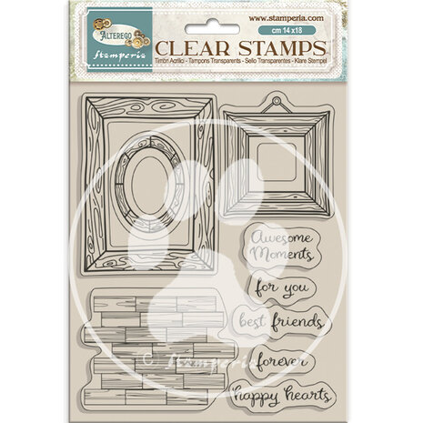 Stamperia Alterego Clear Stamps Frames (WTK203) Stamperia Alterego Clear Stamps Frames (WTK203)