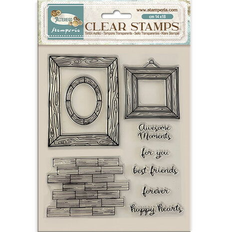 Stamperia Alterego Clear Stamps Frames (WTK203) Stamperia Alterego Clear Stamps Frames (WTK203)