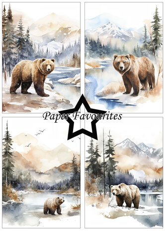 Paper Favourites Winter Scene A5 Paper Pack (PFA154)