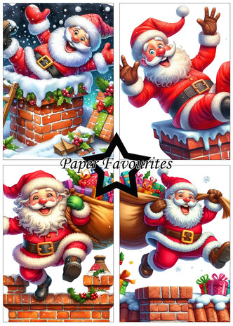 Paper Favourites Funny Santa A5 Paper Pack (PFA156)