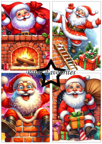 Paper Favourites Funny Santa A5 Paper Pack (PFA156)