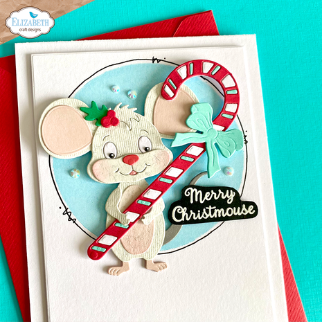 Elizabeth Craft Designs Meet the Mice Stamps Mice Sentiments (CS387)