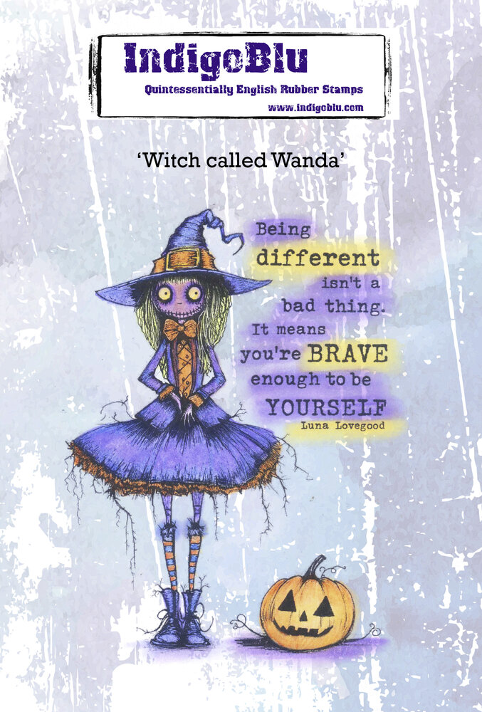 IndigoBlu Witch Called Wanda A6 Rubber Stamps (IND1369)