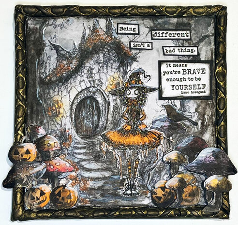 IndigoBlu Witch Called Wanda A6 Rubber Stamps (IND1369)