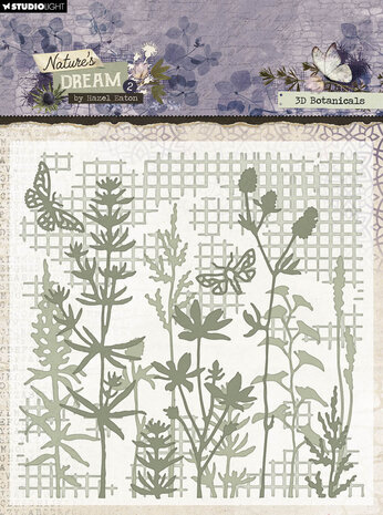 Studio Light Nature's Dream 2 Embossing Folder 3D Botanicals (HE-ND-EMB24) (DISCONTINUED)