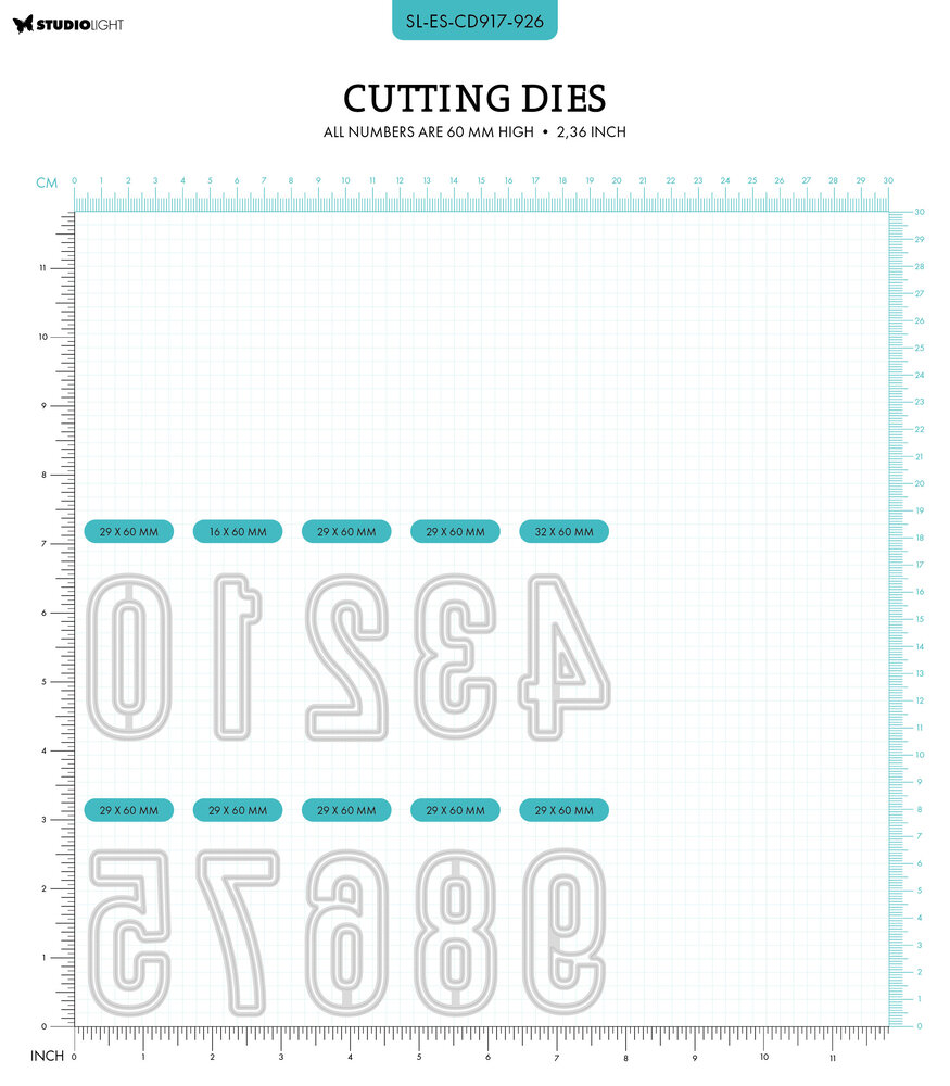 Studio Light Cutting Die Number 0 Essentials 32x56x1mm 1 PC nr.917 (SL-ES-CD917) (DISCONTINUED) Studio Light Cutting Die Number 0 Essentials 32x56x1mm 1 PC nr.917 (SL-ES-CD917) (DISCONTINUED)